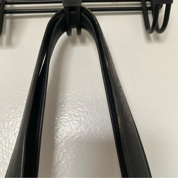 Vintage Coach Zipper Tote Navy Leather No. 9785 Made in NYC - Picture 9 of 14